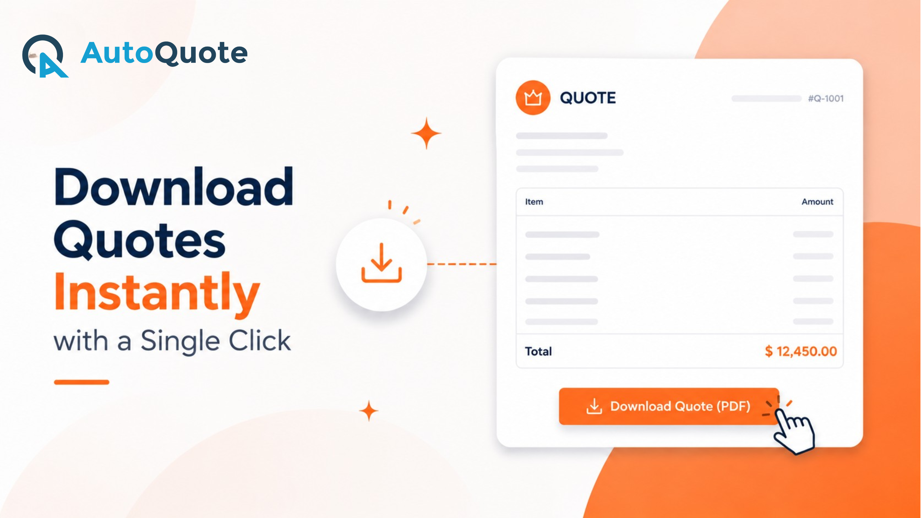 Baixe cotações instantaneamente com um único clique